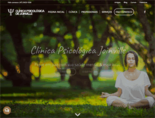 Tablet Screenshot of clinicapsicologicajoinville.com